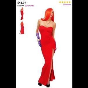 Jessica Rabbit dress and gloves